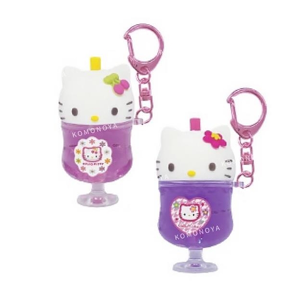 小禮堂 Hello Kitty 壓克力造型鑰匙圈 (90 s漂浮汽水款)