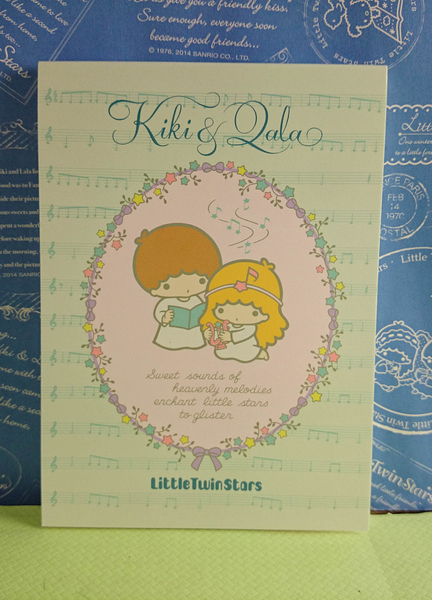 【震撼精品百貨】Little Twin Stars KiKi&LaLa 雙子星小天使~便條紙-線音樂