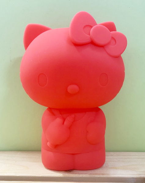 【震撼精品百貨】Hello Kitty 凱蒂貓~Hello Kitty日本SANRIO三麗鷗KITTY化妝包/筆袋-造型矽膠紅*46304