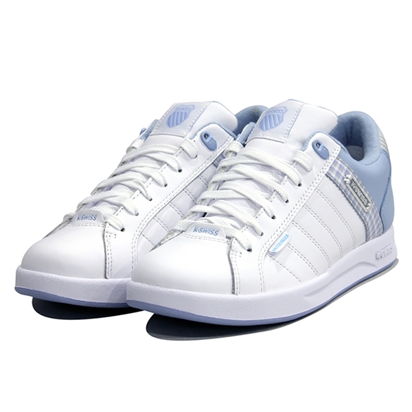 K-SWISS LUNDAHL WP 粉藍 女 防水 皮革 鐵牌 復古 運動 休閒鞋 96100178 product thumbnail 2