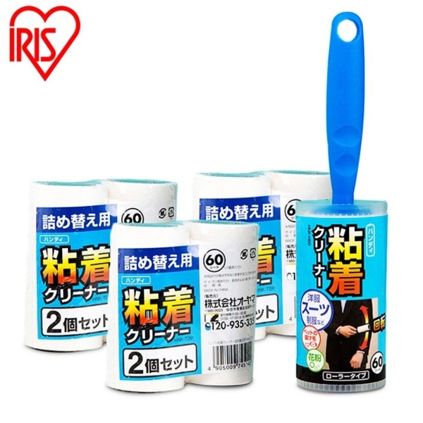 【培菓幸福寵物專營店】IRIS 寵物用|人用便捷式滾輪式黏毛器HNK-H60 用完可加購黏毛貼紙