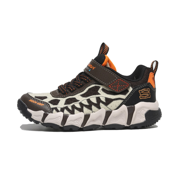 SKECHERS 童鞋 DINO BKRD 咖啡 恐龍造型 防潑水 中童 402229LCHBK product thumbnail 4