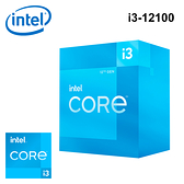 【Intel 英特爾】第12代 Core i3-12100 四核心處理器
