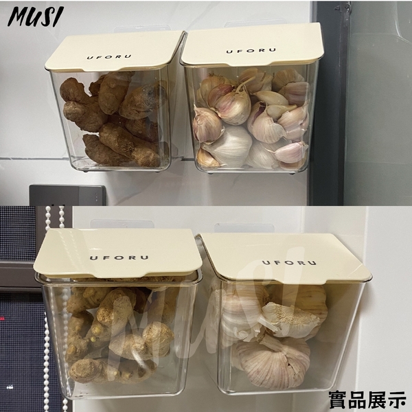 [台灣快發]薑蒜辣椒收納盒 收納盒 廚房收納盒 辛香料收納盒 壁掛式收納盒 棉花棒收納 product thumbnail 8