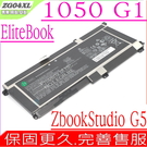 HP ZG04XL，ZG06XL 電池 適用 惠普 Elitebook 1050 G1，Zbook Studio X360 G5，HSN-Q11C，HSTNN-IB8H，HSTNN-IB8I，L07045-855