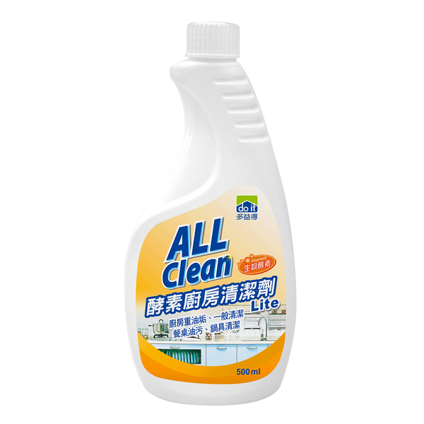 All Clean酵素廚房清潔劑lite 500ml 補充瓶_4入/