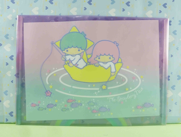 【震撼精品百貨】Little Twin Stars KiKi&LaLa 雙子星小天使~資料夾-彩虹魚