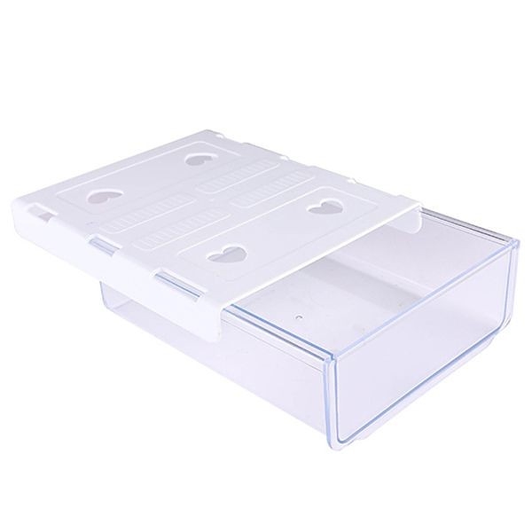 桌下抽屜式收納置物盒(透明色)1入【小三美日】 DS018001