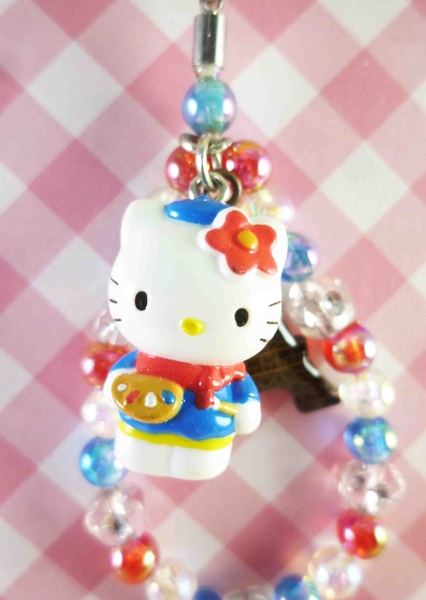 【震撼精品百貨】Hello Kitty 凱蒂貓~限定版手機吊飾-法國藍