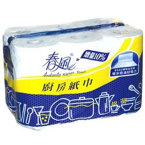 春風 廚房紙巾 (60組x6捲)/串【康鄰超市】