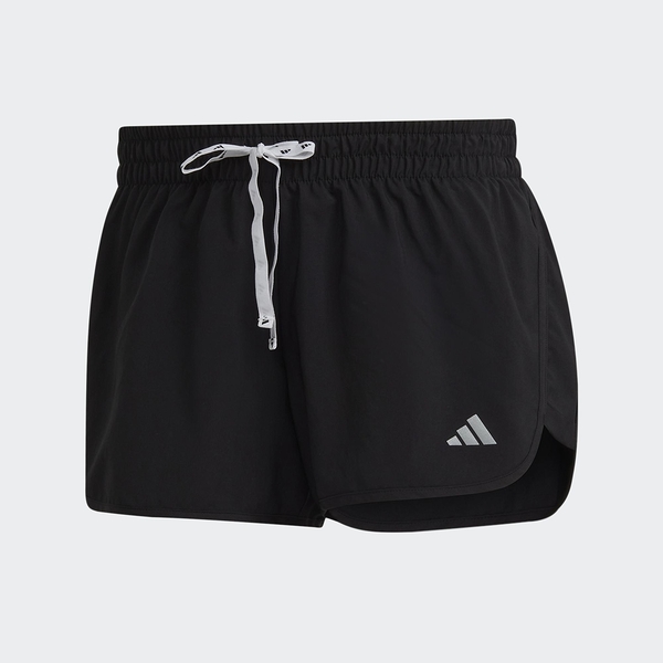 adidas 愛迪達 run it short 女運動短褲 訓練路跑 排汗反光 黑 hm4291【kaoracer】