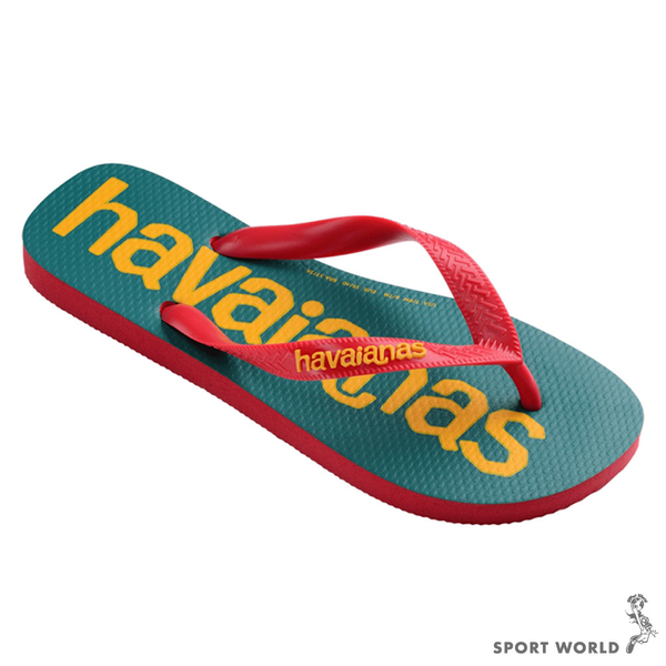 Havaianas 哈瓦仕 男鞋 女鞋 拖鞋 夾腳拖 大Logo 綠黃【運動世界】4145741-7797U product thumbnail 3