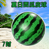 仿西瓜沙灘球 充氣式 西瓜球 (6吋15cm) 海灘球 充氣球 橡膠球 夏日沙灘遊