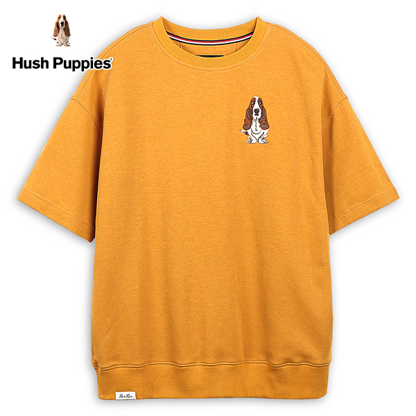 Hush Puppies 上衣 男裝立體英文經典刺繡狗寬鬆版上衣