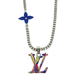 Louis Vuitton NIGO Nigo Collier Squared Necklace Pendant Chain Long Me