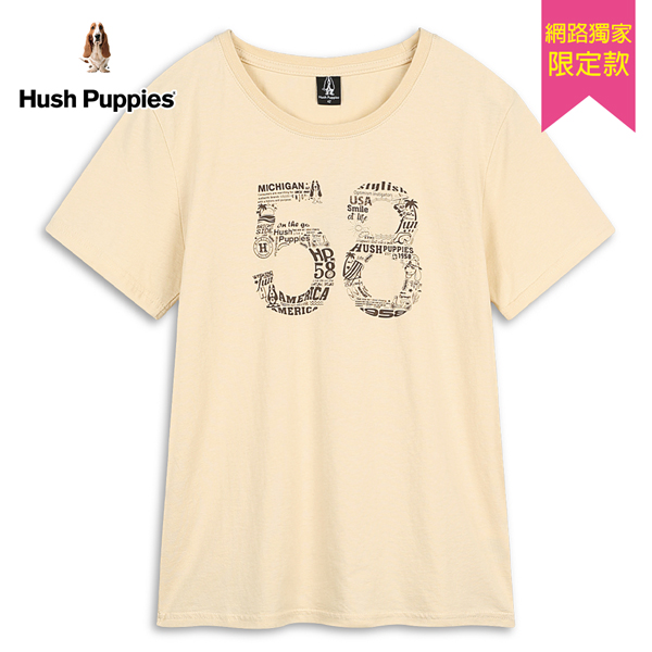 Hush Puppies T恤 女裝趣味塗鴉58復刻狗短袖T恤