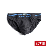EDWIN 彈性貼身純棉三角內褲-男款 黑色