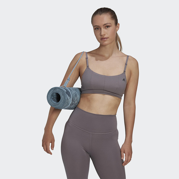 Adidas 女 運動內衣 瑜珈 細肩帶 低度支撐 紫 HL6108 product thumbnail 3