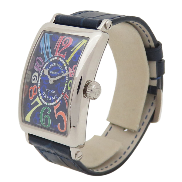 【二手名牌BRAND OFF】Franck Muller 法穆蘭【再降價】Long Island Color Dreams 18白K金 鱷魚皮革 腕錶 952QZ-6N product thumbnail 4