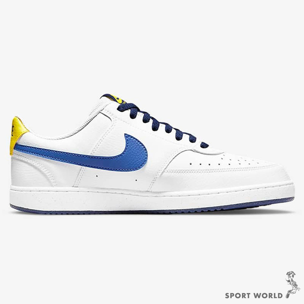Nike 男鞋 休閒鞋 Court Vision 小AF1 白黃藍【運動世界】DH2987-103