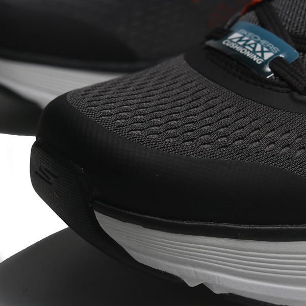 SKECHERS 慢跑鞋 MAX CUSHIONING 黑白橘 健走鞋 男 220350CCBK product thumbnail 3