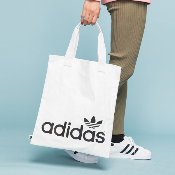 【現貨】Adidas 手提袋 側背包 購物袋 白/黑【運動世界】FT8539/FT8540 product thumbnail 4
