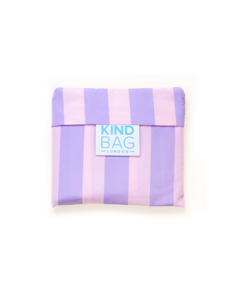 英國Kind Bag-環保收納購物袋-小-紫色條紋 product thumbnail 4