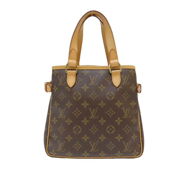 LOUIS VUITTON LV 路易威登 棕色 原花 PVC塗層帆布 Batignolles 南瓜 名媛 手提包 M51156 【二手名牌BRAND OFF】