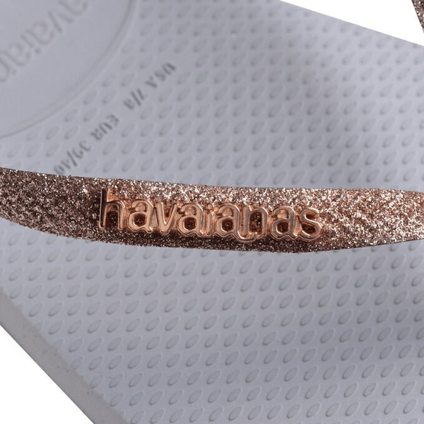 havaianas 哈瓦士 巴西人字拖 女款 slim square glitter 方頭漸層銀 拖鞋 夾腳拖【南風百貨】 product thumbnail 5