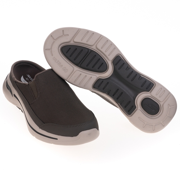 Skechers Go Walk Arch Fit-Leverage 懶人鞋 休閒鞋 男 棕 透氣 支撐 穆勒鞋 216253TPE product thumbnail 6