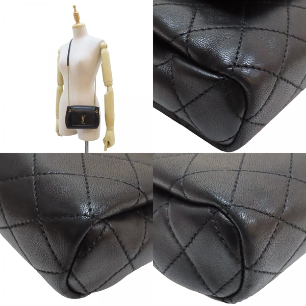 SAINT LAURENT 聖羅蘭 黑色 羊皮 Nolita Mini Shoulder Bag 單肩包 【二手名牌BRAND OFF】 product thumbnail 7