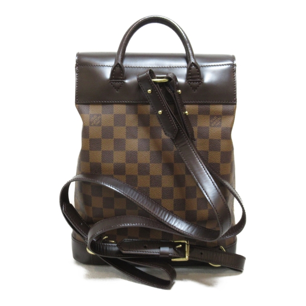 【二手名牌BRAND OFF】LOUIS VUITTON LV 路易威登 棕色 棋盤格 PVC塗層帆布 SOHO 後背包 N51132 product thumbnail 2