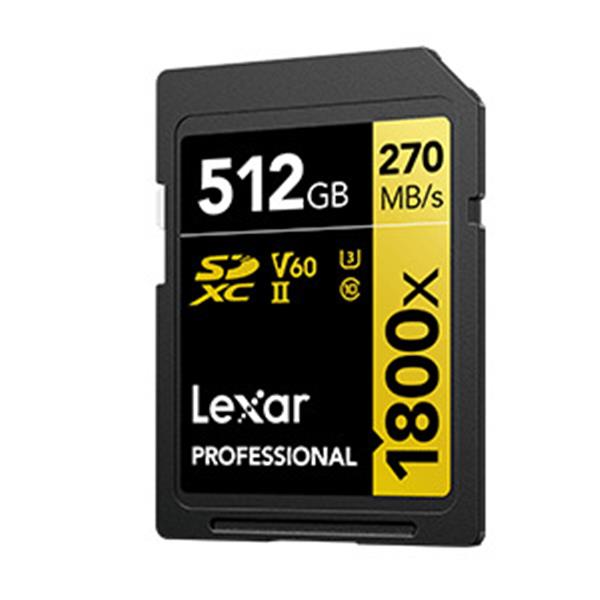 Lexar 雷克沙 Professional 1800x SDXC UHS-II 512G記憶卡 GOLD 系列 product thumbnail 2