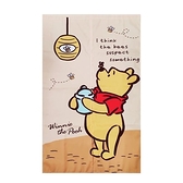 【震撼精品百貨】小熊維尼_Winnie the Pooh~台灣授權迪士尼 小熊維尼棉麻長門簾(85x150cm)-黃側臉#19308