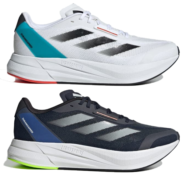 Adidas 男鞋 慢跑鞋 緩震 輕量 Duramo Speed 白/藍【運動世界】IE9674/IF0566 product thumbnail 2