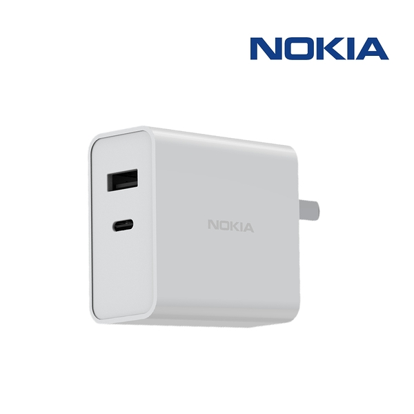 NOKIA GaN氮化鎵PD+QC 65W雙孔充電器 P6309