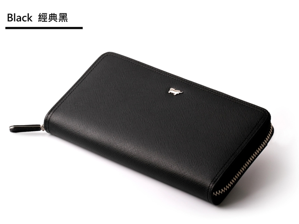 【全新正品】BRAUN BUFFEL 德國小金牛 真皮十字紋長夾【寧寧小舖/台中30年老店】BF614-102-1 product thumbnail 2