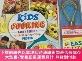 二手書博民逛書店罕見英文原版 兒童手工書 Kids Cooking: Tasty Recipes with Step-By-Ste