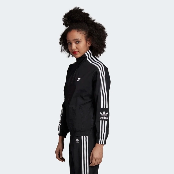 ADIDAS Track Jacket 女裝 外套 立領 休閒 慢跑 拉鍊口袋 楊冪穿搭 基本款 舒適 黑【運動世界】ED7538 product thumbnail 3