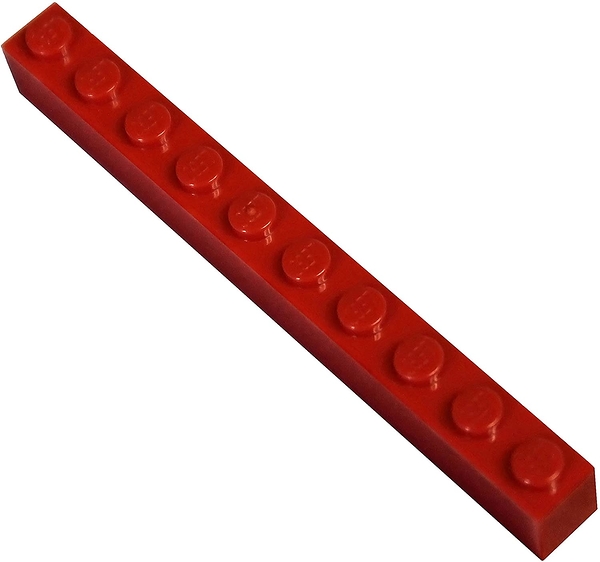 LEGO parts and pieces : 1 x 10 Bulk Bricks d. 50 Pieces 紅色 6111