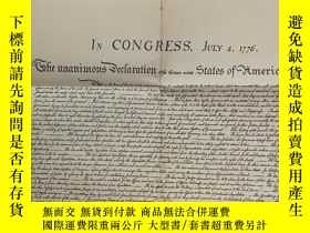 二手書博民逛書店in罕見congress in congress july 4 1776 the unanimous declar