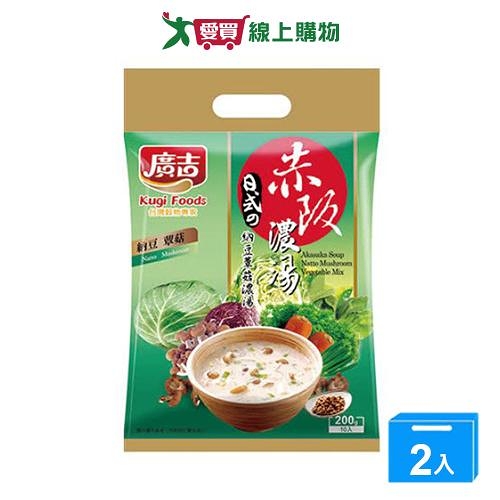 廣吉 赤阪濃湯納豆蕈菇(20G/10包)【兩入組】【愛買】