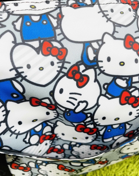 【震撼精品百貨】Hello Kitty 凱蒂貓~日本Sanrio三麗鷗 KITTY POSE手提斜背兩用包-滿版*15061 product thumbnail 4