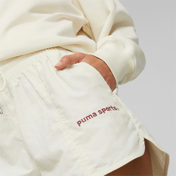 PUMA 短褲 流行系列 P.TEAM 米白色 休閒 短風褲 女 53900565 product thumbnail 5