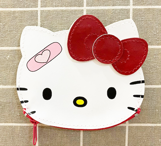 【震撼精品百貨】Hello Kitty_凱蒂貓-三麗鷗 Hello Kitty日本SANRIO三麗鷗KITTY造型零錢包-OK絆*12300