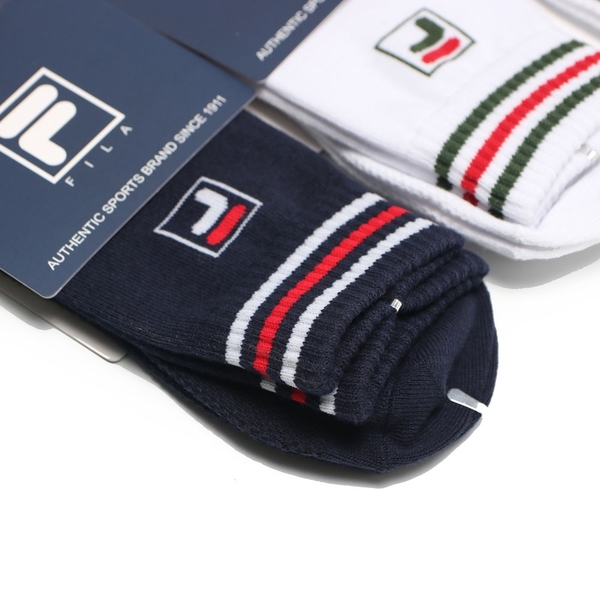 FILA 襪子 長襪 白黑灰 LOGO 五色 中筒 運動休閒 男女 (布魯克林) SCU7003- product thumbnail 5