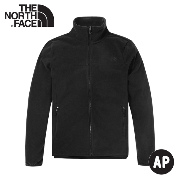 【The North Face 女 可套式 刷毛保暖外套《黑》】4NAQ/刷毛中層/立領保暖中層/休閒夾克