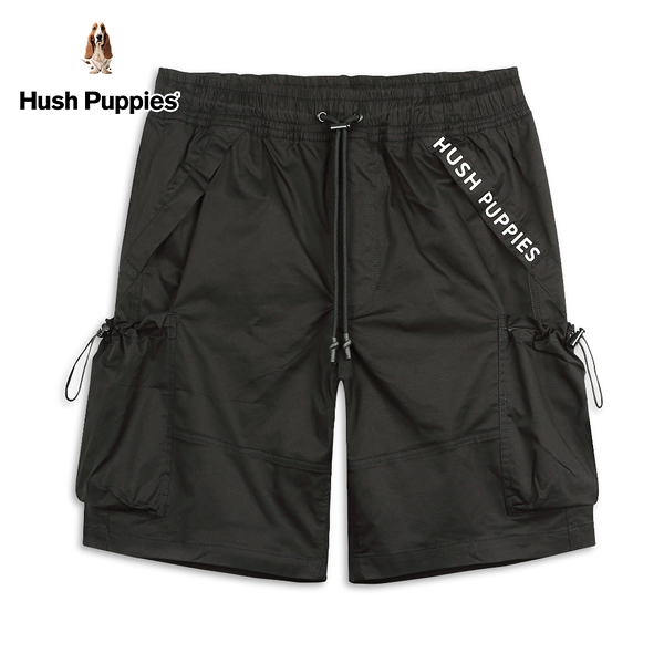 Hush Puppies 短褲 男裝品牌印花立體口袋抽繩工裝短褲