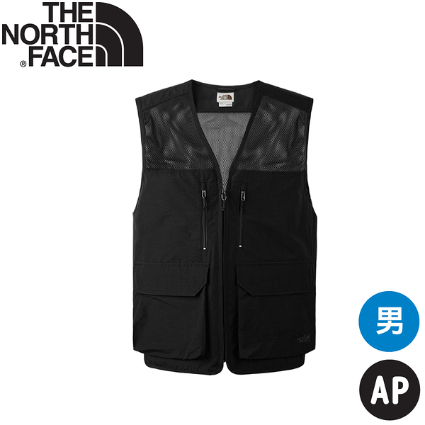 【The North Face 美國 男 快乾多口袋背心 AP《黑》】87V4/登山/休閒背心/吸濕快乾/釣魚