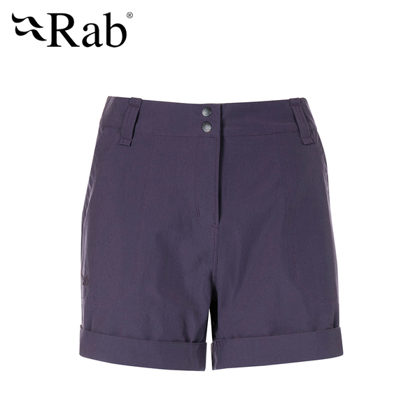 英國 RAB Helix Shorts wmns 防潑水彈性快乾短褲 女款 無花果紫 #QFU06